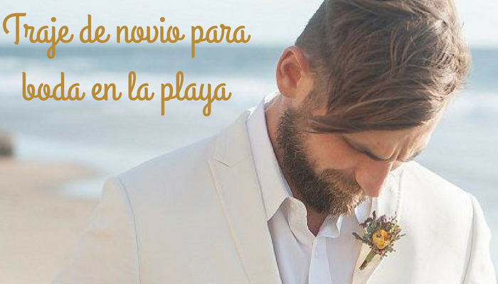 Traje de novio para boda en la playa